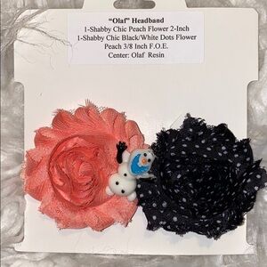 Boutique Wear It Like Mads Handmade Disney Frozen Olaf Shabby Chic Headband